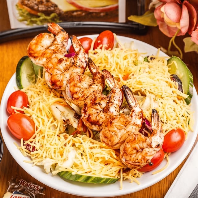 Grilled Shrimp Garden Salad.