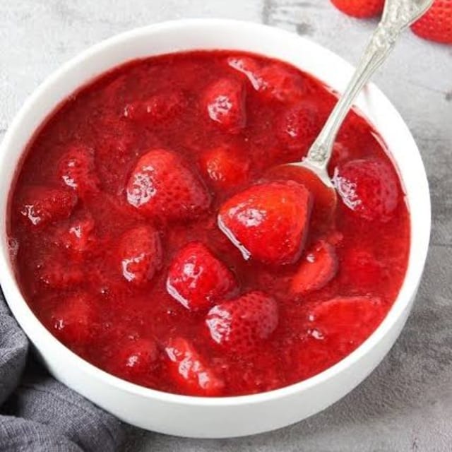 Strawberry Topping.